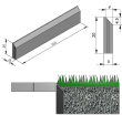 Opsluitband SansVue 6x20x100 cm grijs