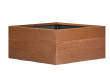 Bloembak corten 120x120x42 cm