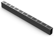 ACO Slimline gootelement + rooster aluminium 100 cm