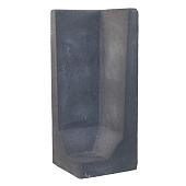 L-Hoeksteen 100x40x40 cm zwart