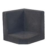 L-Hoeksteen 40x40x40 cm zwart
