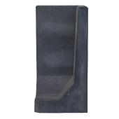 L-Hoeksteen 80x40x40 cm zwart