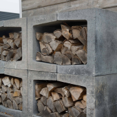 U-Steen 40x50x40 cm grijs