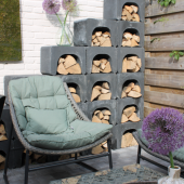 U-Steen 40x50x40 cm zwart