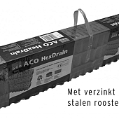 Garagepack Lijnafwateringsgoot 300 cm verzinkt stalen rooster