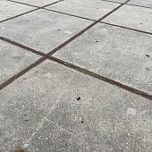 Gebruikte betonplaat 200x200x14 met hoeklijn B-keus