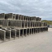 Keerwand gebruikt 120x60x65 Grijs, hoogte x lengte x voet in cm