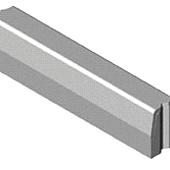 Trottoirband 13/15x25x100 cm recht grijs visbek