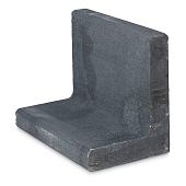 Betonnen L-element 50x30x50 zwart