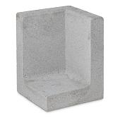 Betonnen L-hoekelement 40x40x60 grijs