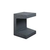Betonnen U-element 30x30x40 zwart