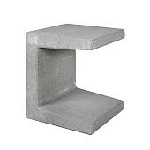 Betonnen U-element 40x40x50 grijs