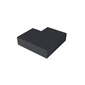 Schellevis oud hollandse trap hoekstuk 90° (37/15) binnen carbon 60x60 cm