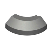 RWS Band 11,5/22,5x25x78,5 R=0.50 bocht uitwendig grijs visbek
