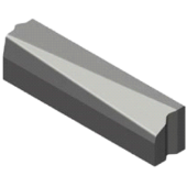 Trottoirband 13/15x25-5/20x20 verloop rechts grijs visbek