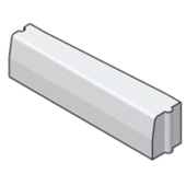 Trottoirband 13/15x25-18/20x25 verloop rechts zwart visbek