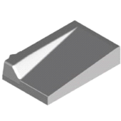 Invalide-inritblok 18/20 17/8x80x50 links grijs visbek