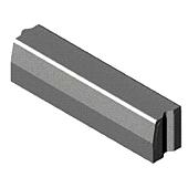 Trottoirband 18/20x25x100 cm recht zwart visbek