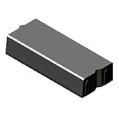 Trottoirband 38/40x20x100 cm recht zwart visbek