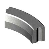 Trottoirband 18/20x25x78,5 cm R=8 bocht inwendig zwart visbek