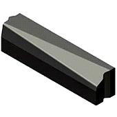 Trottoirband 18/20x25-5/20x20 verloop rechts zwart visbek