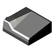 Inritblok 13/15 18x45x50 links zwart visbek