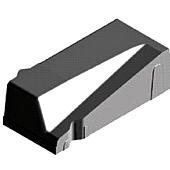 Invalide-inritblok 18/20 8/20x65x30 links zwart visbek