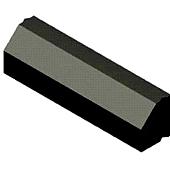 RWS Band 11,5/22,5x25x100 recht zwart visbek