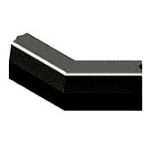 Trottoirband 13/15x25 cm hoek 135 graden uitwendig zwart visbek