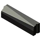 Trottoirband 13/15x25-11,5/22x25 verloop links zwart visbek