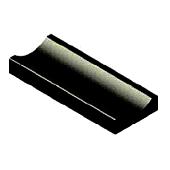 Molgoot 30x12x100 zwart uitholling 3 cm