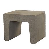 Mini U-element 30x40x30 cm grijs