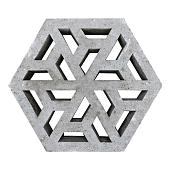 Schellevis oud hollandse eco-tegel 37,5x37,5x7 cm grijs