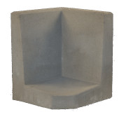 L-Hoeksteen 50x40x40 cm grijs