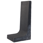 L-Element 100x50x40 cm zwart