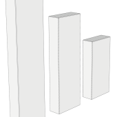 DARK CL PALISSADE 25X8X100 GEVL-GEBORST-VELL 3MM