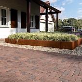 WF60 Vulcano Antica gebakken waalformaat rood-bruin-zwart