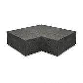 Oud Hollandse hoekstuk traptreden 90° binnen 40x20 carbon
