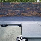 Ceramaxx 60x60x3 cm cimenti clay anthracite rectified