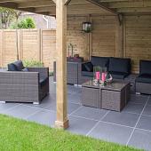 Ceramaxx 60x60x3 cm ardesia nero 2.0 rectified