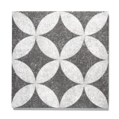GeoProArte® 60x60x4 Dark Grey Flower