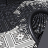 GeoCeramica® 60x60x4 Concreet Flower dec