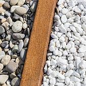 Opsluitband afdekker 5x200x6 cm Corten