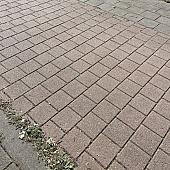 Gebruikte betonklinkers, 21x21x8 cm rood (losgestort)