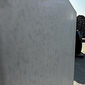 Profi- Keerwand grijs 130 cm hoog, 49 cm Lang, ca.79-85 cm voet