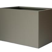 Bloembak vlak poedercoat taupe 60x90x60