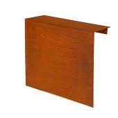 Overzetstuk muurelement recht corten 150x30x12,8