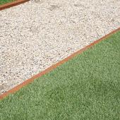 U-profiel ongelijkzijdig opsluitband 5cm corten 220x5,1x20,8x5,4