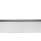 Bloembak poedercoat wit 210x90x28