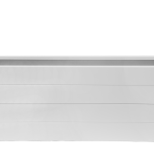 Bloembak poedercoat wit 210x90x56